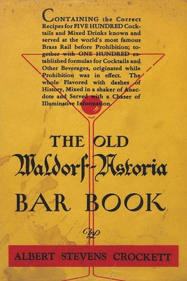 Imagen del vendedor de The Old Waldorf-Astoria Bar Book (Paperback or Softback) a la venta por BargainBookStores