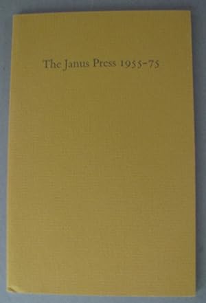 Imagen del vendedor de The Janus Press 1955-75 Catalogue Raisonne a la venta por Dale A. Sorenson