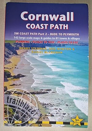 Cornwall Coast Path. Part 2 - Bude to Plymouth. Fifth edition. Polyethylene National Trail Map in...
