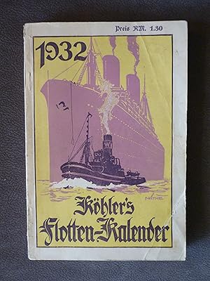 Köhlers Flotten-Kalender für 1932.