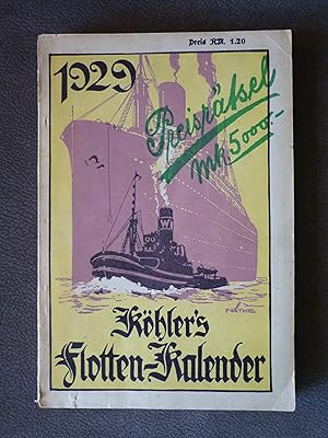 Köhlers Flotten-Kalender für 1929.