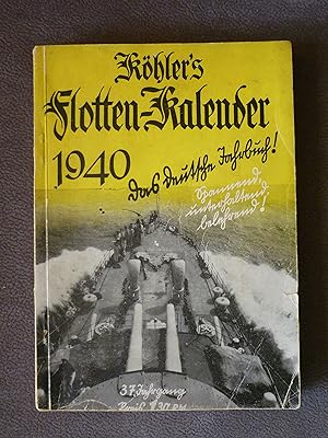 Köhlers Flotten-Kalender für 1940.