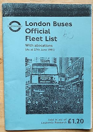 London Buses Official Fleet List With allocations (As at 27th June 1991)