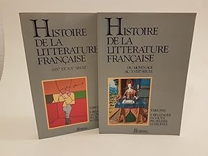 Histoire de la litterature française. Tome 1: Du Moyen Age au XVIIIe siècle - Tome 2: XIXe et XXe...