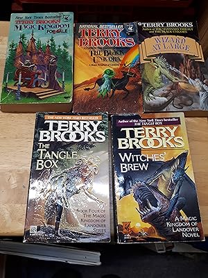 Seller image for MAGIC KINGDOM FOR SALE-SOLD: THE BLACK UNICORN: WIZARD AT LARGE: THE TANGLE BOX; WITCHES BREW: 1-5 Magic Kingdom of Landover Novels for sale by Paraphernalia Books 'N' Stuff