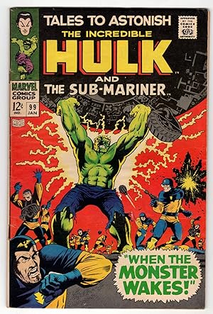 Imagen del vendedor de Tales to Astonish #99. (Featuring Sub-Mariner and the Incredible Hulk) a la venta por Parigi Books, Vintage and Rare
