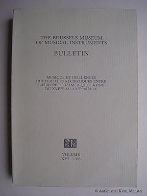 Seller image for Musique et influences culturelles r�ciproques entre l'Europe et l'Amerique latine du XVI�me au XX�me si�cle. for sale by Antiquariat Hans-J�rgen Ketz