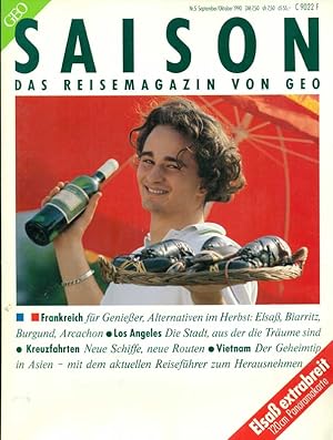 Bild des Verkufers fr GEO Saison. Das Reisemagazin von GEO. Heft Nr. 5 September/ Oktober 1990. zum Verkauf von Online-Buchversand  Die Eule