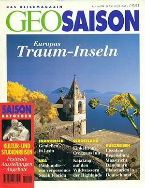 Bild des Verkufers fr GEO Saison. Das Reisemagazin. Heft Nr. 6 Juni 1994. zum Verkauf von Online-Buchversand  Die Eule