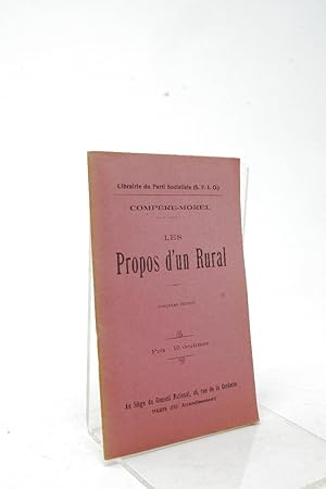 Seller image for Les propos d'un rural (4e dition) par Compre-Morel ; for sale by Librairie Douin