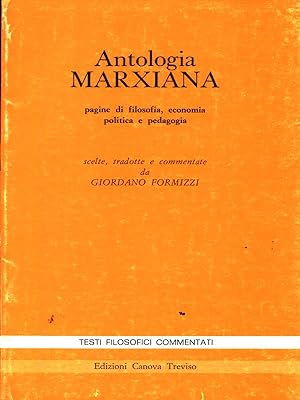 Bild des Verkufers fr Antologia Marxiana zum Verkauf von Librodifaccia