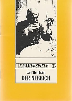 Bild des Verkufers fr Programmheft Carl Sternheim DER NEBBICH Premiere 1. November 1992 Spielzeit 1992 / 93 zum Verkauf von Programmhefte24 Schauspiel und Musiktheater der letzten 150 Jahre
