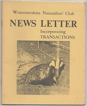 Seller image for News Letter incorporating Transactions. Vol.3 No.7 for sale by Anvil Books
