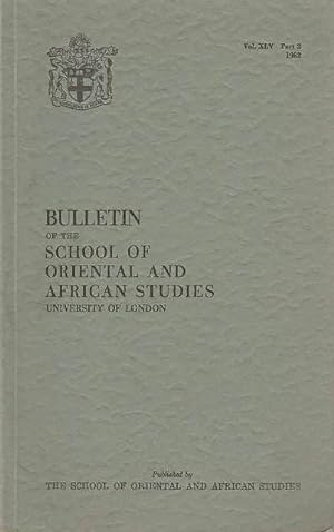 Bulletin of The School of Oriental and African Studies XLV Part 2 (1982)
