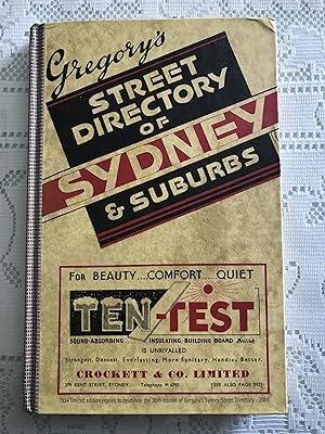 Gregory's Street Directory of Sydney and Suburbs.
