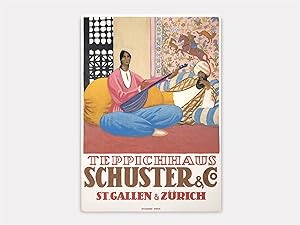 Seller image for Teppichhaus Schuster. St. Gallen & Zrich. for sale by Georg Schneebeli :: Rare Books & Prints