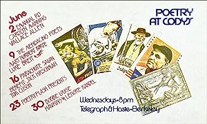 Image du vendeur pour Poetry at Cody's. Poetry Reading Flyer/Poster mis en vente par Granary Books