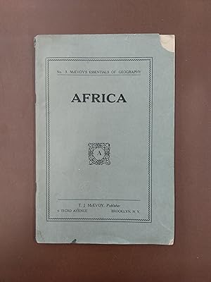 Image du vendeur pour Africa: McEvoy's Essentials of Geography No. 3 mis en vente par Second Edition Books