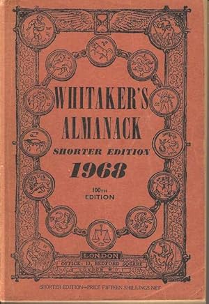 Seller image for An Almanack for the Year of our Lord 1968. Whitaker's Almanack Shorter Edition 1968 for sale by Joy Norfolk, Deez Books