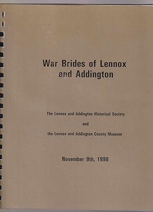 Imagen del vendedor de War Brides of Lennox and Addington a la venta por Riverwash Books (IOBA)