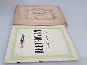 Konvolut 2 Hefte: Sämmtliche Ouverturen von Louis van Beethoven; Klavier-Kontert Opus 58