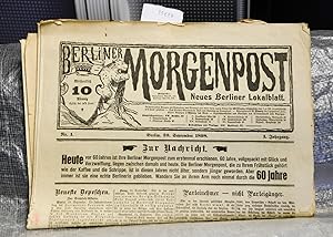 Berliner Morgenpost - Neues Berliner Lokalblatt Nr. 1 - Berlin 20. September 1898 (= Faksimile-Na...