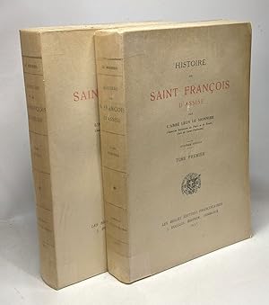 Imagen del vendedor de Histoire de Saint Franois d'assise - TOME PREMIER et SECOND - 8e dition a la venta por crealivres