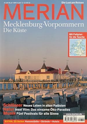 Bild des Verkufers fr Mecklenburg-Vorpommern - Die Kste - Merian Heft 3/2003 - 56. Jahrgang zum Verkauf von Versandantiquariat Nussbaum