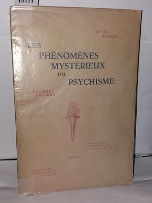 Immagine del venditore per Les phnomnes mystrieux du psychisme venduto da Librairie Albert-Etienne