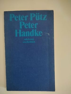 Bild des Verkufers fr Peter Handke. Suhrkamp-Taschenbuch ; 854 zum Verkauf von Antiquariat-Fischer - Preise inkl. MWST