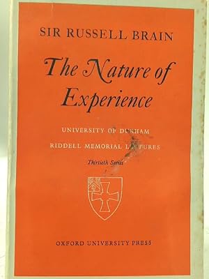 Seller image for The Nature of Experience for sale by World of Rare Books