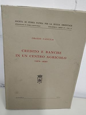 Immagine del venditore per credito e banche in un centro agricolo NUOVO venduto da STUDIO PRESTIFILIPPO NUNZINA MARIA PIA