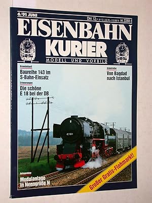 Eisenbahn-Kurier Heft Nr. 6/91 (Juni 1991). Modell und Vorbild. Baureihe 143 im S-Bahn-Einsatz; D...