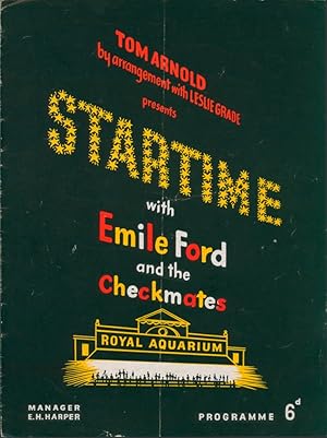 Startime with Emile Ford and the Checkmates [Souvenir Programme]. Presented by Tom Arnold, by arr...