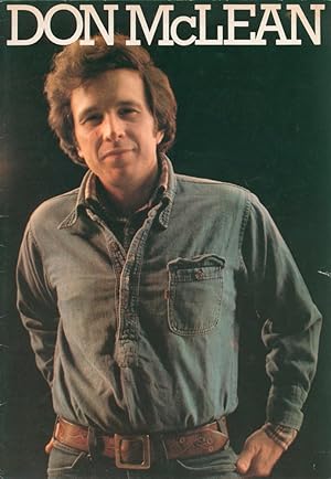 Don McLean in Concert [Souvenir Programme]. With special guests Bowles Bros Band