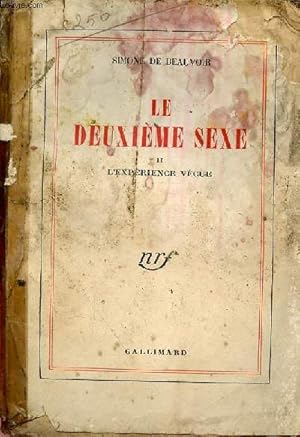 Image du vendeur pour Le deuxime sexe - Tome 2 : L'exprience vcue. mis en vente par Le-Livre