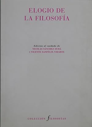 Image du vendeur pour Elogio de la filosofa : ensayos en honor de Mercedes Torrevejano mis en vente par Librera Alonso Quijano