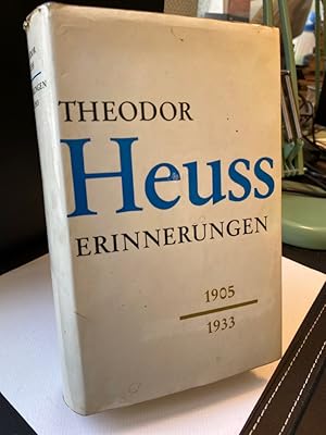 Erinnerungen. 1905-1933.