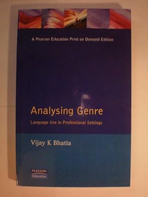 Seller image for Analysing Genre. Language Use in Professional Settings for sale by Librera Antonio Azorn