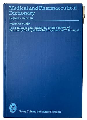 Bild des Verkufers fr Medical and Pharmaceutical Dictionary. English-German. zum Verkauf von Jeff Weber Rare Books