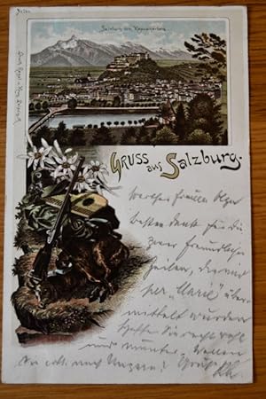 Gruss aus Salzburg. Salzburg vom Kapuzinerberg. Verlagsnummer 564.
