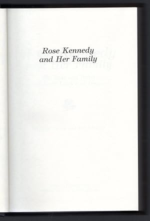Seller image for Rose Kennedy and Her Family for sale by Sergio Trippini