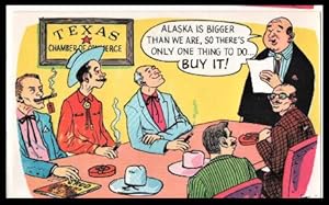 Imagen del vendedor de gag postcard: Alaska is Bigger (Texas resolution) a la venta por Mobyville