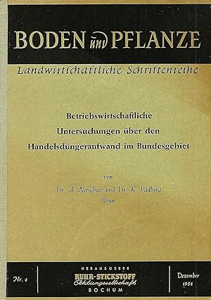 Imagen del vendedor de Betriebswirtschaftliche Untersuchungen ber den Handelsdngeraufwand im Bundesgebiet a la venta por Bcherhandel-im-Netz/Versandantiquariat