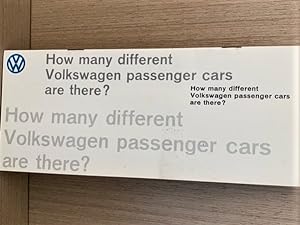 How Many Different Volkswagen Passenger Cars are There?