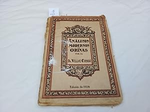 Bild des Verkufers fr Anlisis modernos de Orinas (Edicin de 1924). zum Verkauf von Librera "Franz Kafka" Mxico.