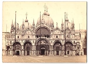 Bild des Verkufers fr Foto unbekannter Fotograf, Ansicht Venedig - Venezia, Basilica San Marco auf dem Markusplatz zum Verkauf von Bartko-Reher