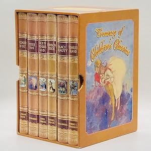 Seller image for Treasury of Children's Classics [Six Volumes Housed in Slipcase] ; Alice in Wonderland; Wizard of Oz ; Black Beauty; Robinson Crusoe; Treasure Island; Peter Pan for sale by Black's Fine Books & Manuscripts