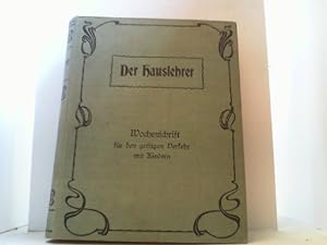 Bild des Verkufers fr Der Hauslehrer. Zweiter Jahrgang 1902, gebunden. Wochenschrift fr den geistigen Verkehr mit Kindern. zum Verkauf von Antiquariat Uwe Berg