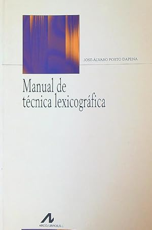 Immagine del venditore per Manual de tecnica lexicografica venduto da Librodifaccia